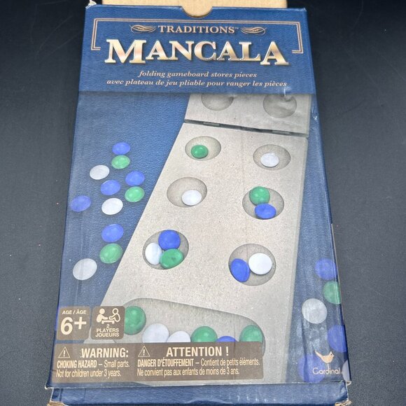 Cardinal Traditions Mancala Solid Wood Folding Game Board New Sealed - Picture 1 of 10